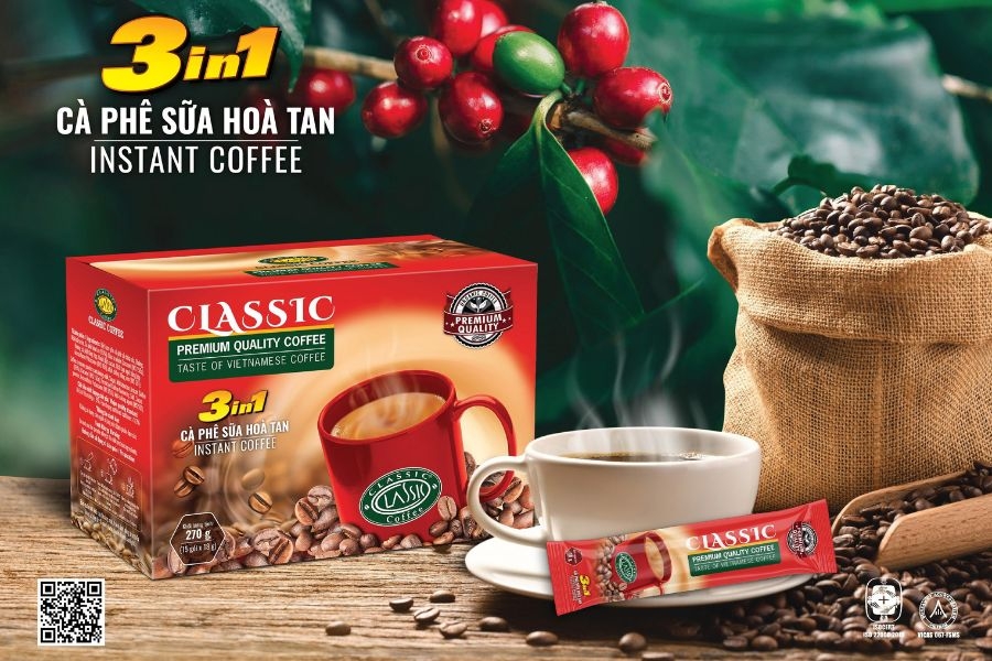 Giá cà phê hoà tan sữa 3in1 thương hiệu Classic Coffee