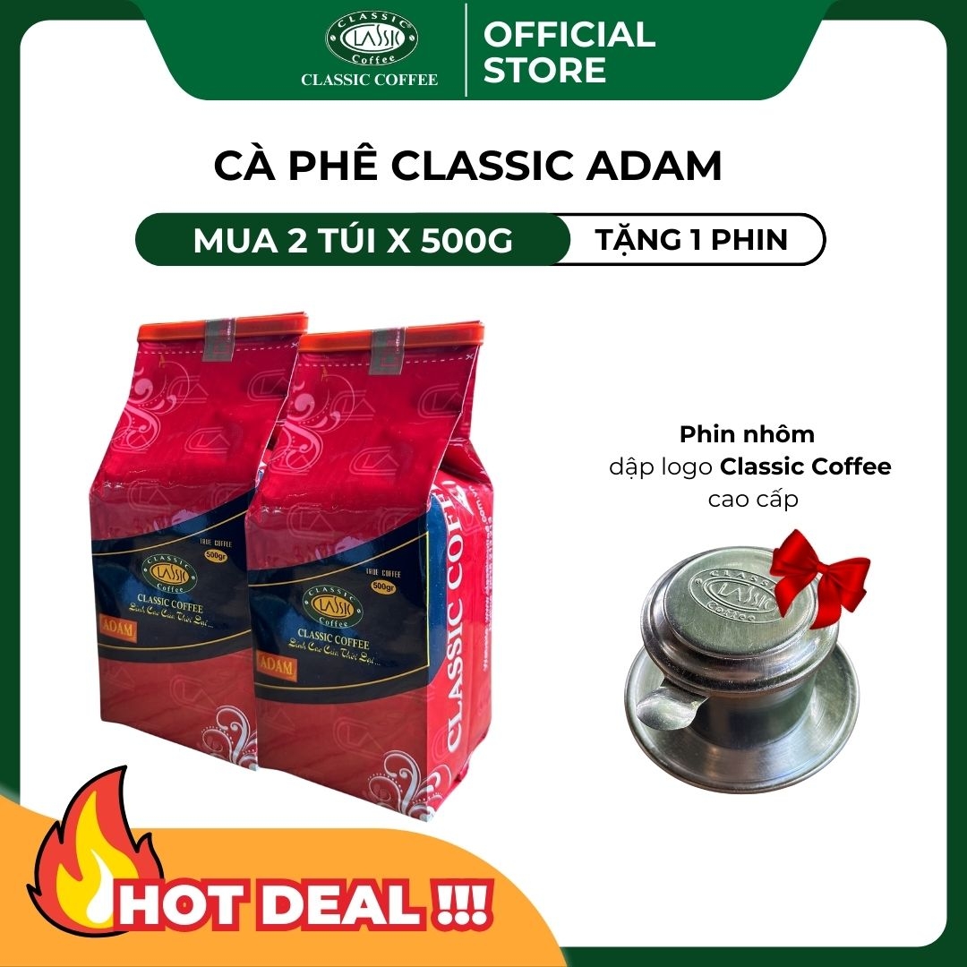 Cà phê bột Classic ADAM 500gr