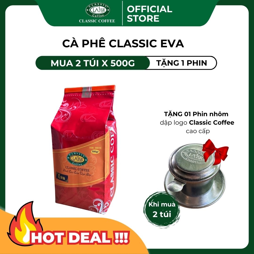 Cà phê bột Classic EVA 500gr