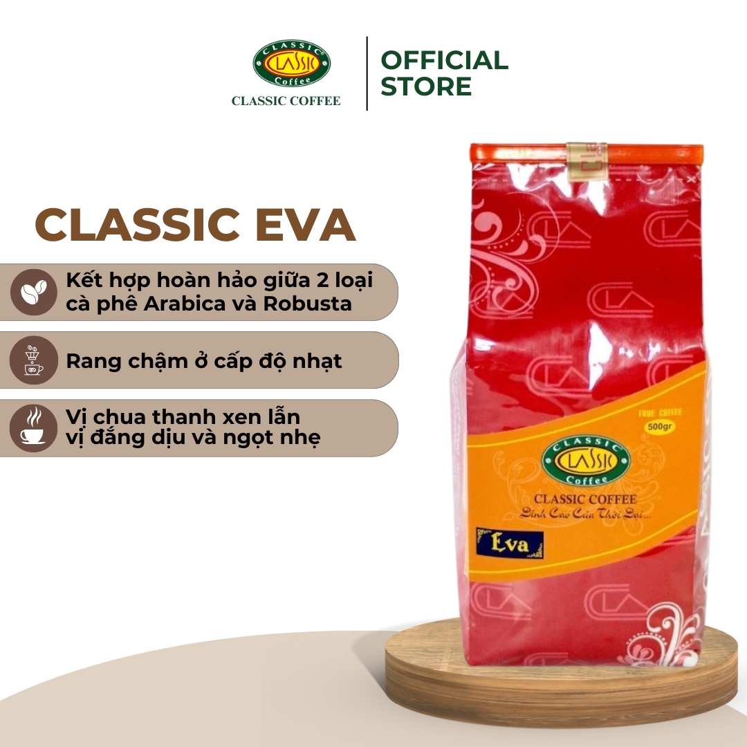 Cà phê bột Classic EVA 500gr