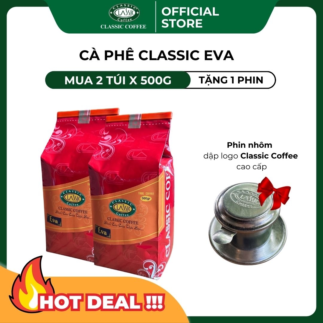 Cà phê bột Classic EVA 500gr