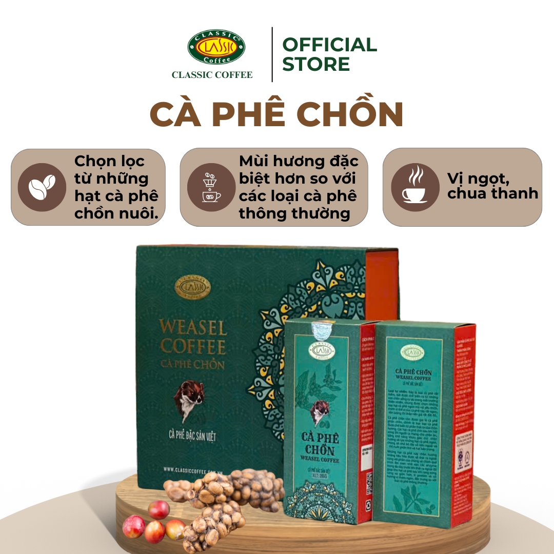 Cà phê chồn Classic Weasel (500g)