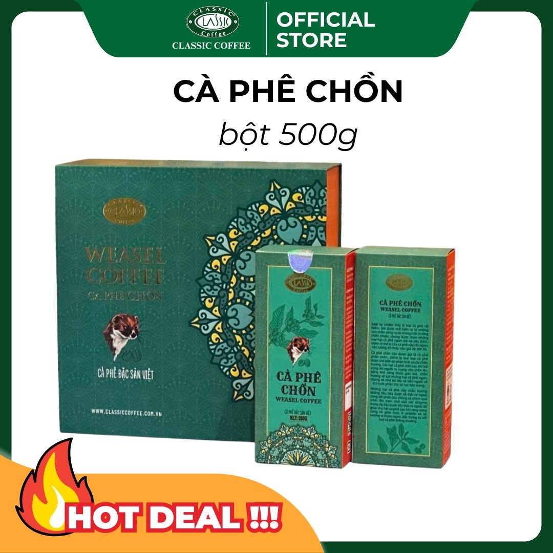 Cà phê chồn Classic Weasel (500g)